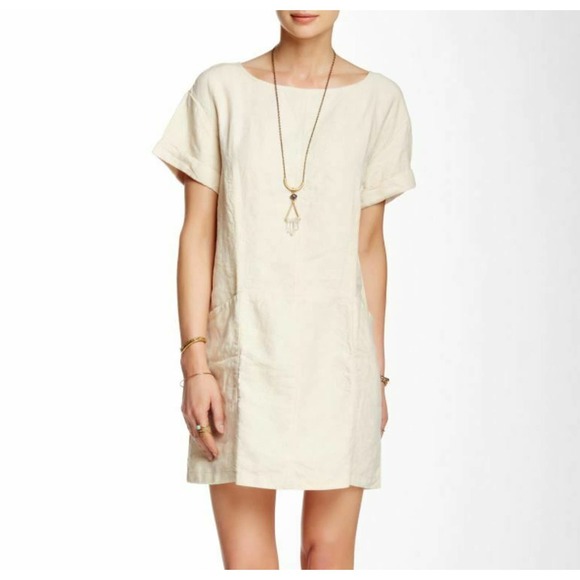 Free People Dresses & Skirts - Free People Endless Shore Tunic Shift Dress Linen